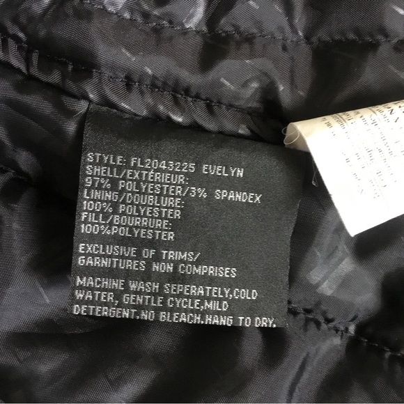 London Fog Evelyn 3/4 Length Black Winter Jacket, Size L - Picture 12 of 13